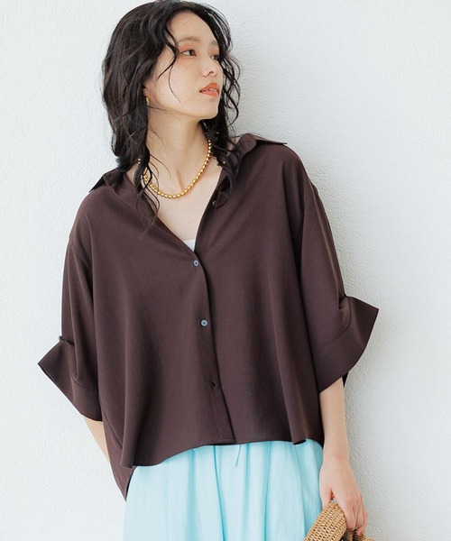 楽天市場】ワイドシルエットポプリンシャツ＜ハンド