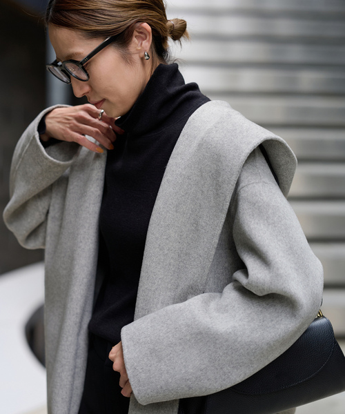 期間限定値下げ☆FRAMeWORK☆アッシュクウールコート☆ブラック☆38 期間限定値下げ☆FRAMeWORK☆アッシュクウールコート☆ブラック☆38