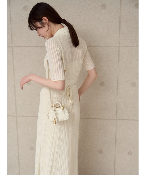 FRAYID アイレットレースニットワンピース 0 FRAY I.D｜アイレットレースニットワンピース | Rakuten Fashion