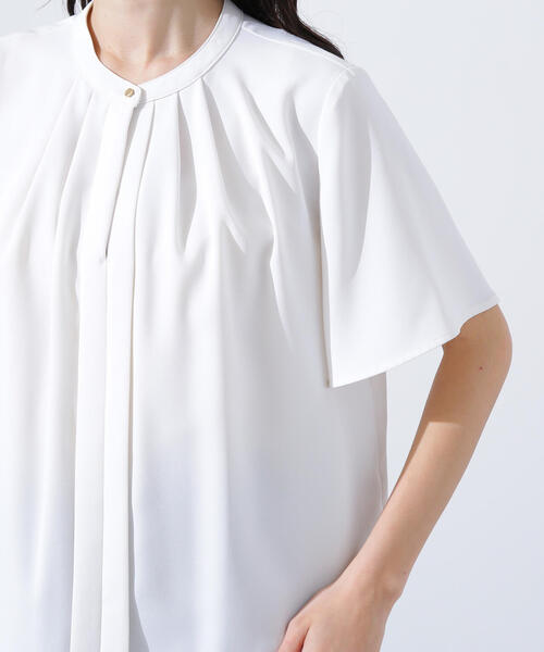 N.Natural Beauty Basic ブラウス シャツ フロントタックフレア