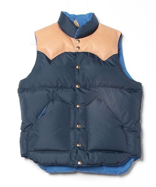 Rocky Mountain Featherbed ダウンベスト 38サイズ Rocky Mountain Featherbed◇ダウンベスト/38/ナイロン/BRW/無地/450