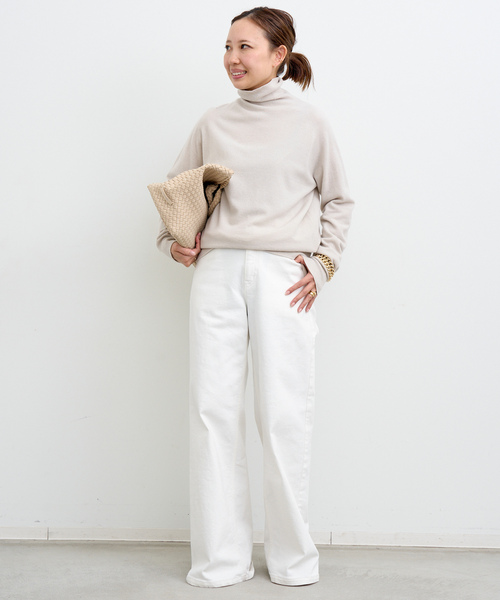 Deuxieme Classe rib タートル　ドゥーズィエムクラス　ホワイト 追加 rib タートル（Tシャツ／カットソー）｜Deuxieme Classe