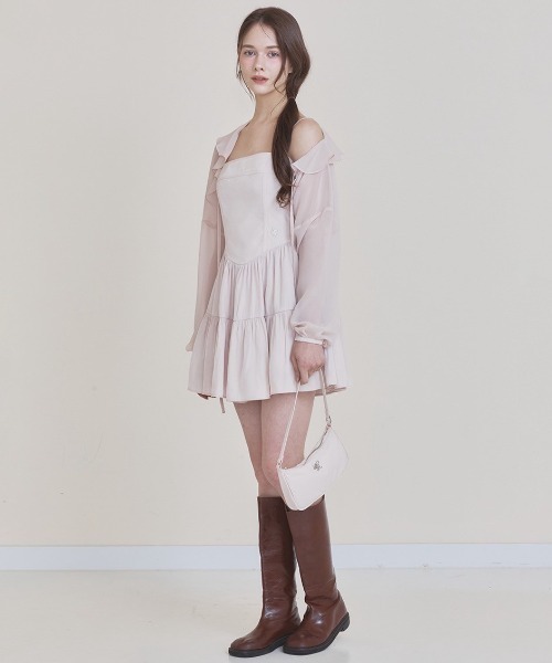 ★送料・関税込★Not your rose★Ruby dress★ MUSINSA | NOT YOUR ROSE Ruby Dress (Beige)