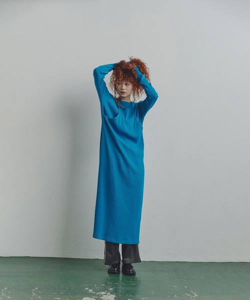 ROSE BUD（ローズバッド） ワンピース (mici)レイヤードリブニット