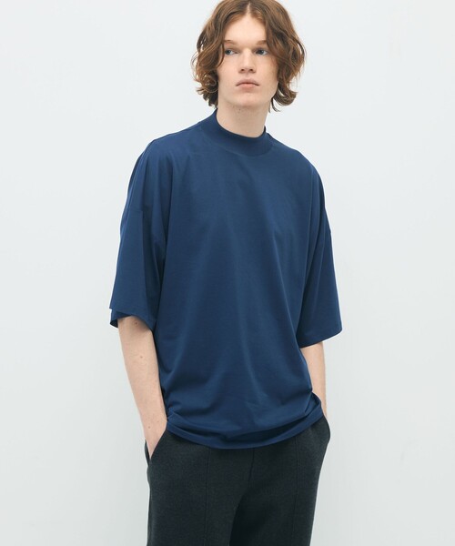 CABaN コットン ビルドネックTシャツ　ネイビー CABaN（キャバン） tシャツ コットン ビルドネックTシャツ メンズ