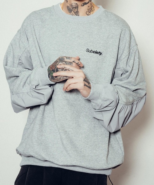 Subciety（サブサエティ） トレーナー スウェット Nylon switched