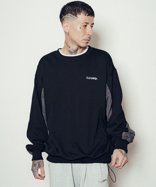 Subciety（サブサエティ） トレーナー スウェット Nylon switched