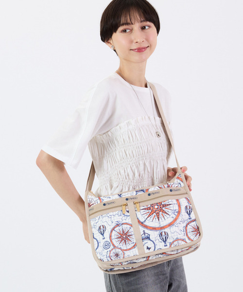 【美品】LeSportsac DELUXE EVERYDAY BAG ショルダー DELUXE EVERYDAY BAGリサイクルドブラックJP（クロスボディ