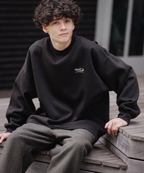 niko and…（ニコアンド） スウェットカットソー BIG(L) グリーン