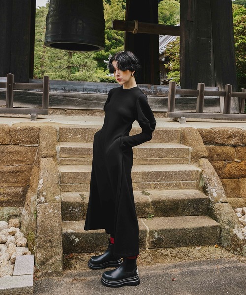 【25SS】OMMO ワンピース OMMO（オーエムエムオー） ワンピース CUBE SLEEVE FLARE OP