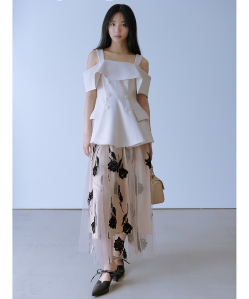 OBLIローズドットチュールスカート　サイズ1 ローズドットチュールスカート | BOTTOMS | OBLI