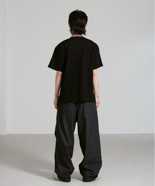Chikashitsu+（チカシツプラス） ヘンリーネック tシャツ メンズ