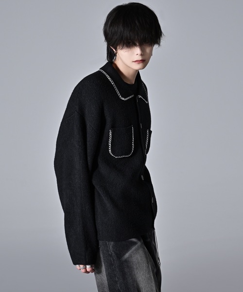 ADRER（アドラー） カーディガン fuwamochi chain Knit cardigan jk