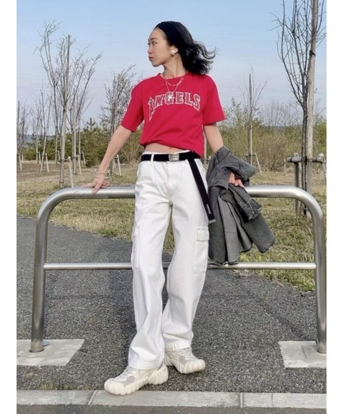 「MLB」 半袖Tシャツ L ブラック メンズ
