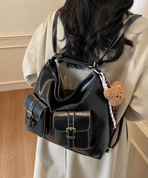 GINZI leather bag ショルダーバッグ 廃盤 値引き中 LA VORAGINE（ラ ヴォラジネ） ショルダーバッグ バッグ レトロ調 2WAY