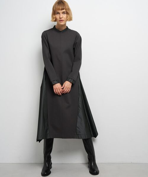 LANVIN en Bleu ワンピース アシンメトリーヘムコンビワンピース