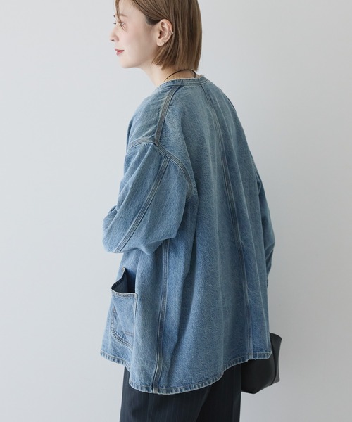 AMERICAN HOLIC★デニムカバーオール★M★美品 AMERICAN HOLIC デニムジャケット gジャン 「WEB限定」デニム