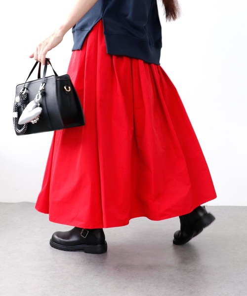 RED VALENTINO タフタスカート　ブラック RED VALENTINO(レッドヴァレンティノ) スカート(レディース