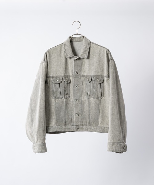 soerte / Gジャン/3/デニム/GRY/無地/SOSTR0323004 soerte デニムジャケット 3 グレー メンズ : ZOZOTOWN Yahoo!店 - 通販