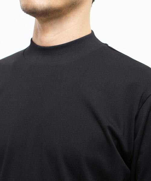 MEN'S MELROSE tシャツ スビンプラチナムモックネックTシャツ メンズ