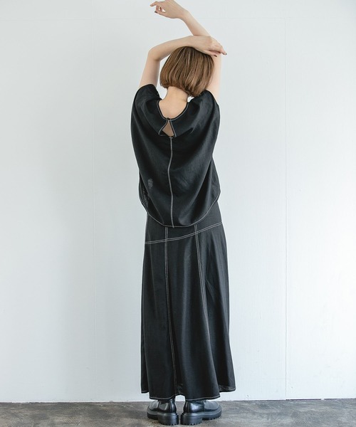 「A part by」 フレアスカート FREE カーキ レディース_画像3