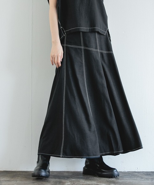 「A part by」 フレアスカート FREE カーキ レディース_画像5