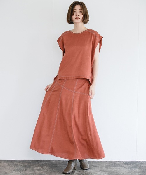 「A part by」 フレアスカート FREE カーキ レディース_画像6