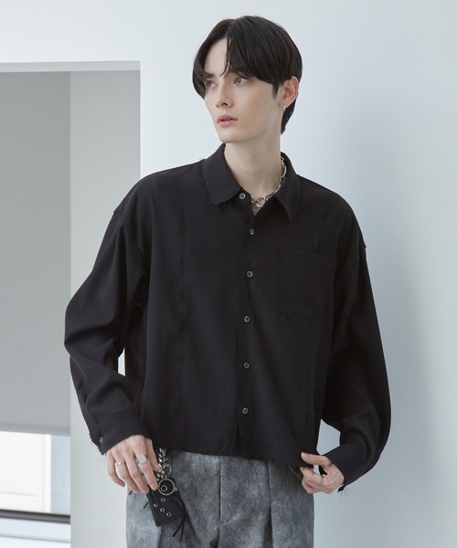 Spielio シャツ 「Spielio」Fray Edge Shirt / カットオフデザイン