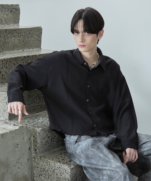 Spielio シャツ 「Spielio」Fray Edge Shirt / カットオフデザイン