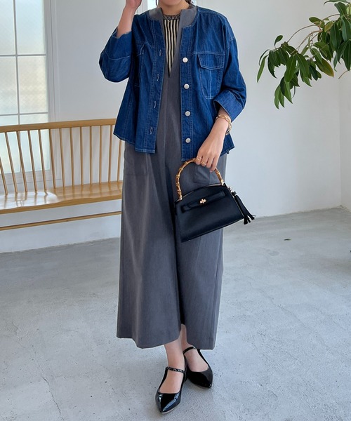 「un dix cors」 ノースリーブワンピース FREE ブラック レディース_画像6