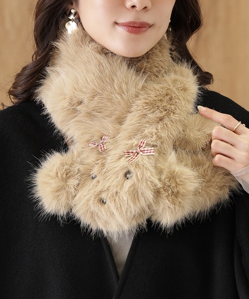 Lace Ladies（レースレディース） マフラー ストール ドッグ フェイス