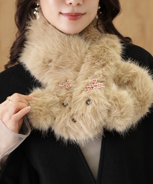 Lace Ladies（レースレディース） マフラー ストール ドッグ フェイス