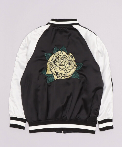 「Subciety」 スカジャン SMALL グリーン メンズ_画像4