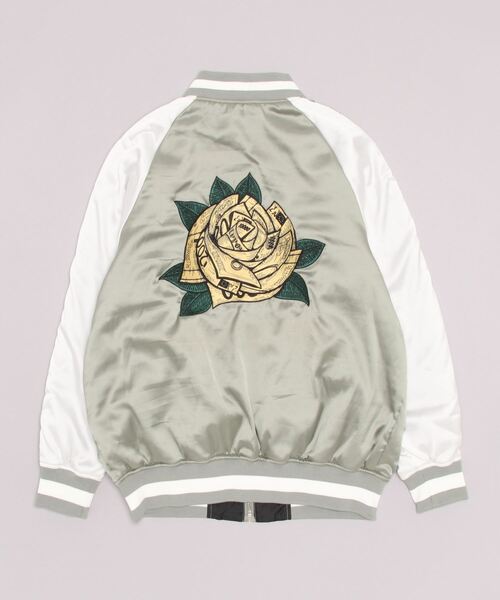 「Subciety」 スカジャン SMALL グリーン メンズ_画像5