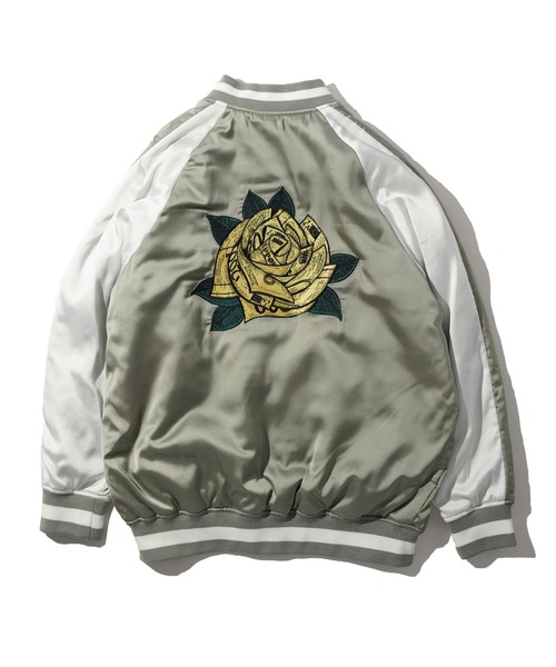 「Subciety」 スカジャン SMALL グリーン メンズ_画像6