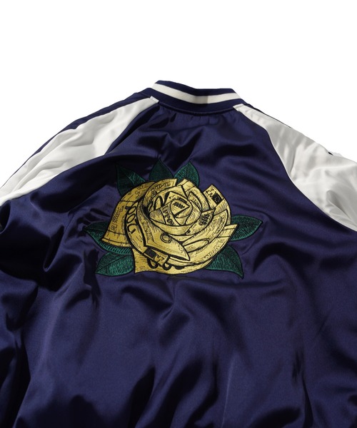 「Subciety」 スカジャン SMALL グリーン メンズ_画像8