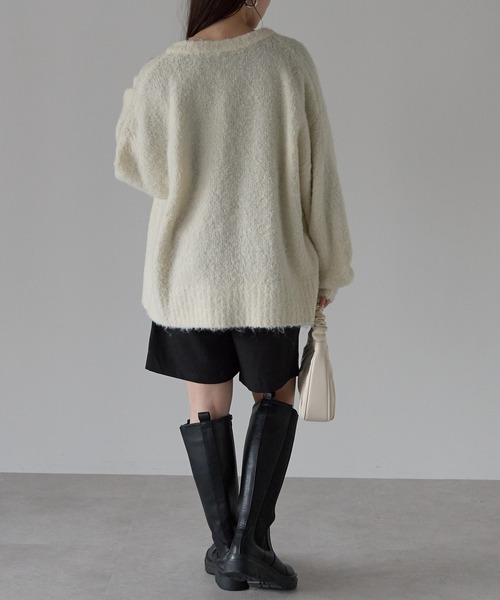 Fizz カーディガン ブークレニットカーディガン レディース : ZOZOTOWN