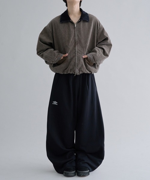 ワイドパンツ スウェットパンツ ジャージ UMBRO × EPNK Curved Tack