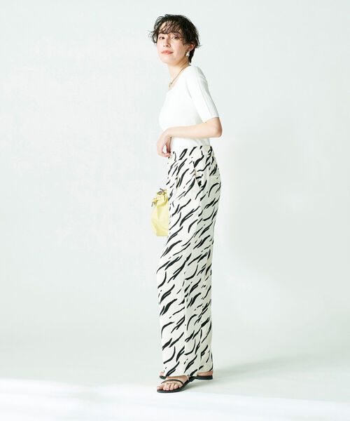 「NOLLEY'S Sophi」 半袖ニット 36 ベビーピンク レディース_画像3