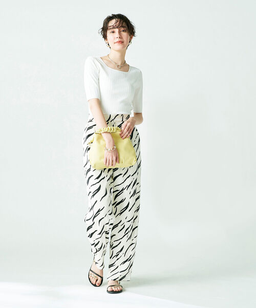 「NOLLEY'S Sophi」 半袖ニット 36 ベビーピンク レディース_画像4