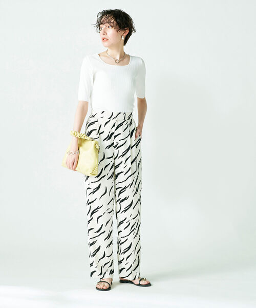 「NOLLEY'S Sophi」 半袖ニット 36 ベビーピンク レディース_画像5