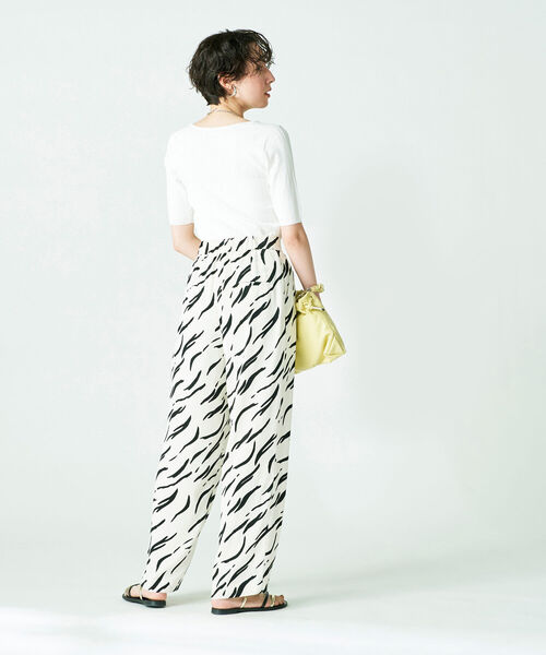 「NOLLEY'S Sophi」 半袖ニット 36 ベビーピンク レディース_画像8