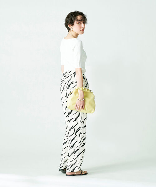 「NOLLEY'S Sophi」 半袖ニット 36 ベビーピンク レディース_画像9