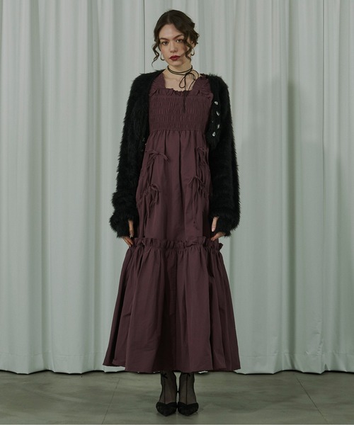 Ezick ノースリーブワンピース FREE ブラック系その他 レディース