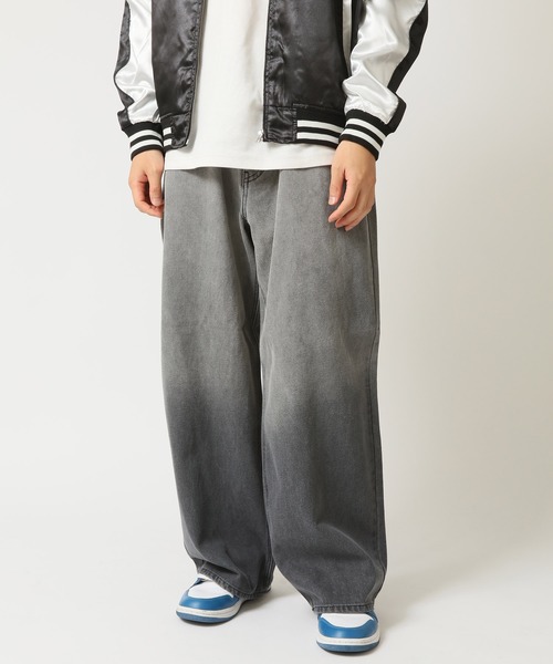 ARCADE（アーケード） ジーンズ ワイドストレート ユーズド スラブ加工