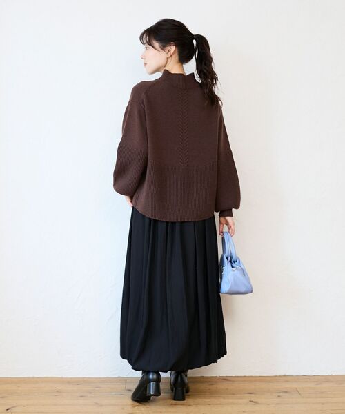 le.coeur blanc（ルクールブラン） ニット セーター 片畦キリカエ