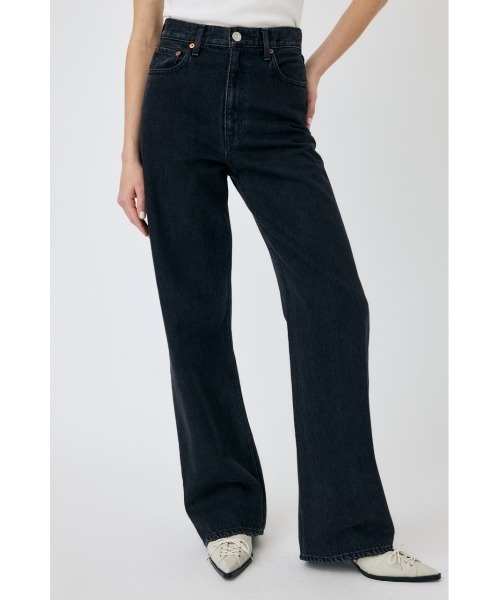 MOUSSY（マウジー） ジーンズ デニム デニムパンツ HIGH WAIST BLACK