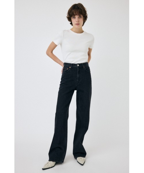 MOUSSY（マウジー） ジーンズ デニム デニムパンツ HIGH WAIST BLACK