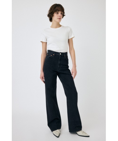 MOUSSY（マウジー） ジーンズ デニム デニムパンツ HIGH WAIST BLACK