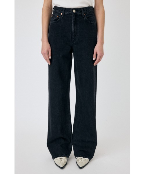 MOUSSY（マウジー） ジーンズ デニム デニムパンツ HIGH WAIST BLACK